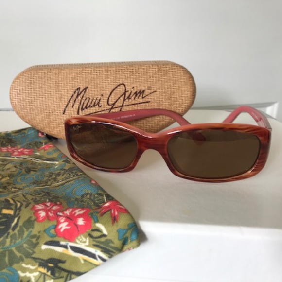 Maui Jim Accessories - MAUI JIM SUNGLASSES: Punchbowl Tortoise/Pink